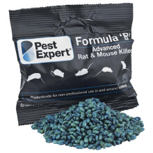 Pest Expert Formula ‘B+' Advanced Rat & Mouse Killer Poison 900g (15 x 60g) Strongest Single Feed Brodifacoum, Fast Acting Poisoning Control