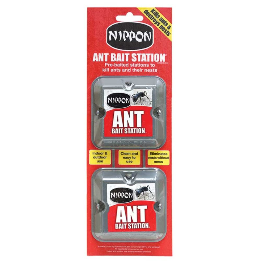 Vitax Nippon 2 X Ant Stop Bait Stations Destroy Ants And Nests Home Defence 5Nab2