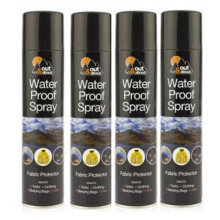 4 X 300ml Water Proof Spray Fabric Protector Tents Camping Fishing Hiking Clothe