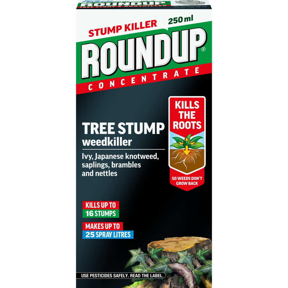 Roundup Tree Stump Weedkiller, Super Concentrate 250 Ml