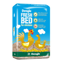 Dengie Fresh Bed for Chickens Great Value 100 Litre Bale - Chopped Dust Extracted Straw Bedding for Poultry - Includes Pine Oil - Compostable Bedding