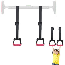 Gymnastics Rings for Kids Bars, Exercise Hanging Rings with Straps Professional Fitness Rings Pull Up Rings Children Trapeze Bar Pull Up Gym Rings Ki
