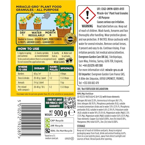 Miracle-Gro Miracle-Gro Continuous Release All Purpose Plant Food, 900G, White 1