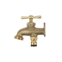 Darlac Take Anywhere Outside Tap - Solid Brass Outdoor Tap Compatible with Hose Fittings - Ideal Garden Tap for Allotments, Stables and Builder Yards