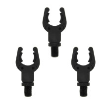 NGT 3 x Black Carp Fishing Tackle Butt Grips Grippz Rod Rests for Wet Surfaces