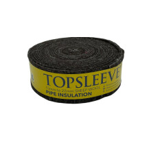 Topsleeve Pipe Insulation Lagging for 15mm and 22mm Copper Plastic Pipe Natural Sheep Wool 7.2 Metre Roll