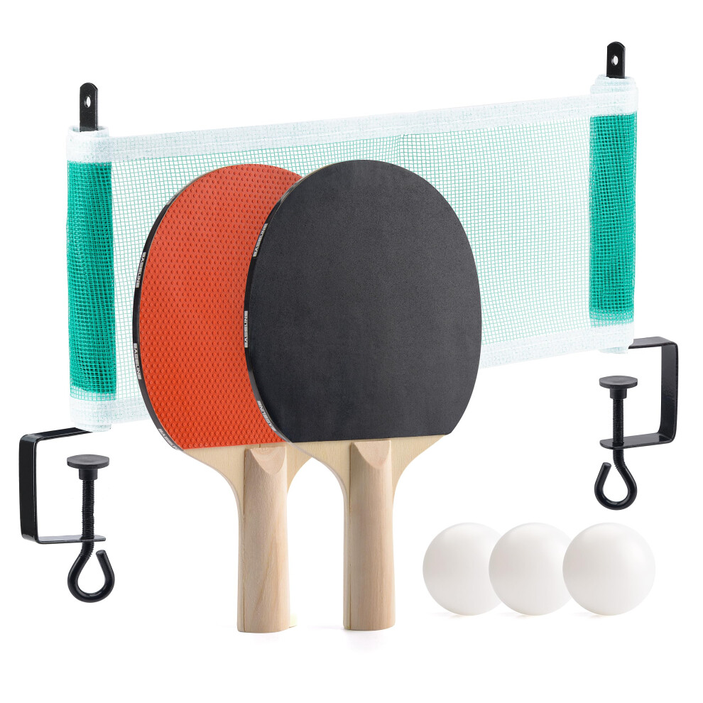Toyrific Baseline Table Tennis Ping Pong Set With 2 Bats 3 Balls And Net O