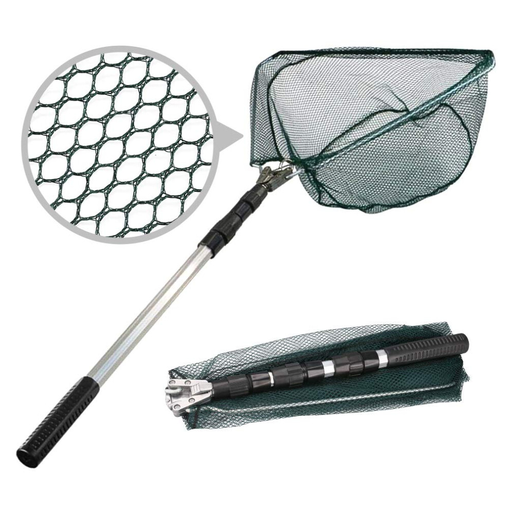 Heyomart Fishing Landing Net Telescope Foldable Collapsible Extensible For