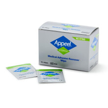 CliniMed Appeel Sterile Medical Adhesive Remover Wipes For intact or Injured skin, Alcohol Free No Sting Sterile Wipes - Reduce Skin Stripping and Pa