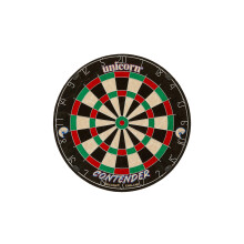 Unicorn Easy Score Dartboard Darts Board Contender Fun Learning Beginner Trainer 2 x Bigger Trebles Doubles Competition Quality Sisal Bristle Bo