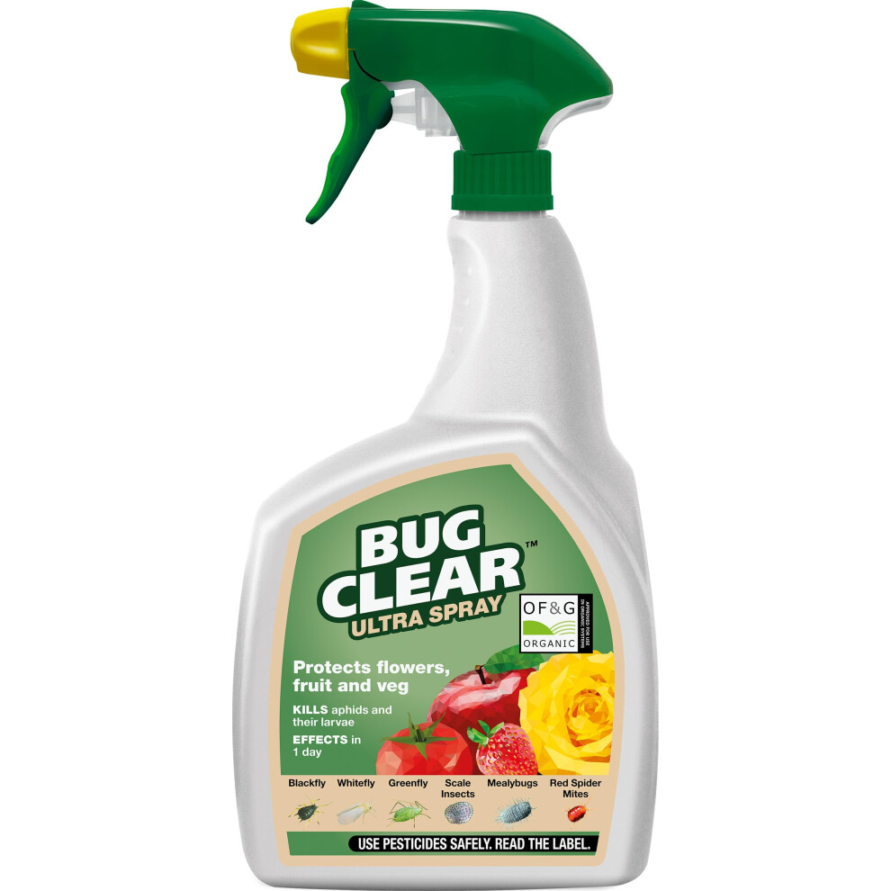 Bugclear Bug Clear Ultra Fruit And Veg Plant Protection, Ready To Use, 800 Ml