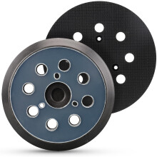 MOGRQAP 2 pieces 125mm Replacement Sander Backing Pad, 8 holes Sanding Discs for Makita Random Orbital Sanders BO5021, BO5042, BBO180, Adhesive Sandi