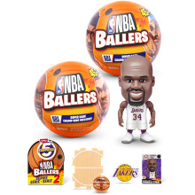 5 Surprise NBA Ballers Series 2 by ZURU, Licensed NBA Collectible, Surprise Unboxing Basketball Collectible Sports Toy For Boys, Ages 3 and up (2 cap