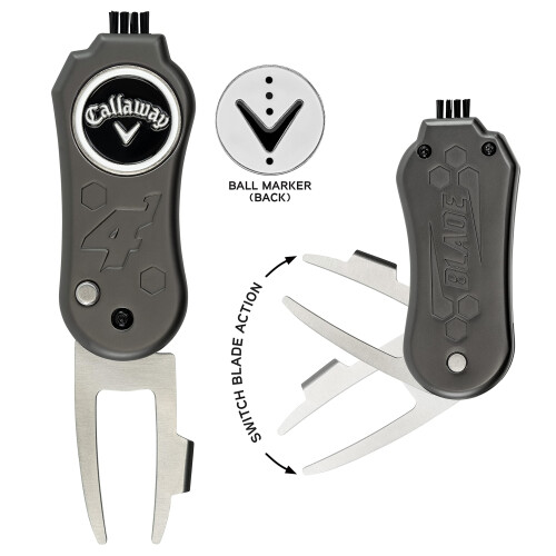 Callaway Callaway 4in1 Blade Divot Repair Tool  Black Switch Blade 4Function Golf Di 1