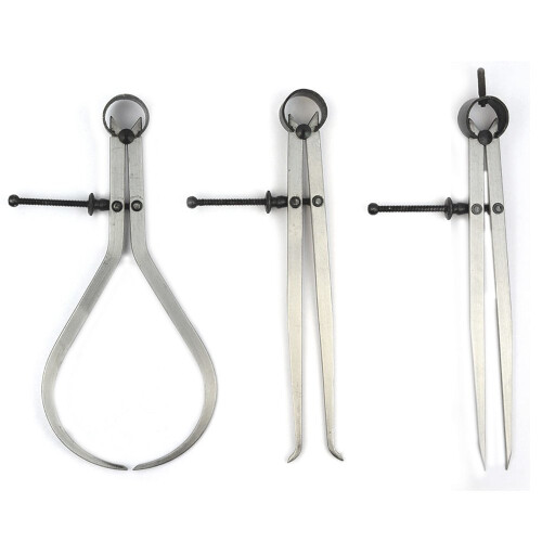 Big Horn 19053C 3 Pieces 8-Inch Spring Caliper/Divider Set