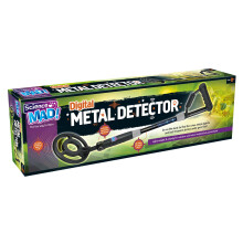 Science Mad Digital Metal Detector For Kids - For Fun Indoor and Outdoor Explorations - Features Lightweight, Sturdy, Flashing Lights, Alerts When in