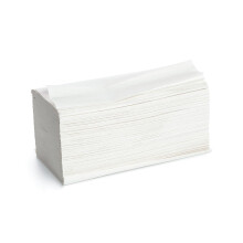 Z Fold Strong White Soft 2ply Embossed Hand Towel Narrow 20cm Wide x 24cm Long, 15 Sleeves Case 3000 (Fits Kimberley Clark Dispensers Also)