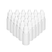 QWORK 150 Pack 10ml Plastic Dropper Bottle, Portable Squeezable Drop Bottles, Liquid sample dropper bottles