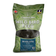 Copdock Mill Niger Seeds for Birds 12.5kg - High-Energy, Oil-Rich Niger Seed - 100% Natural Nutritional Feed - Wild Bird Seeds for Small Garden Birds