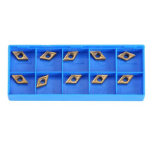 10Pcs CNC Carbide Blades Diamond Shape Carbide Tips Inserts Blade Lathe Turning Tool, DCMT070204 US735 DCMT51.51