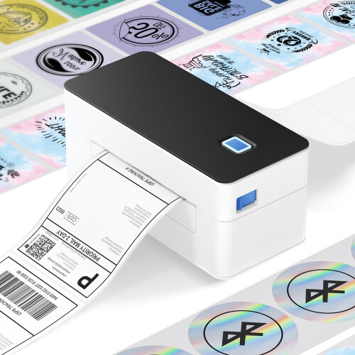 SVANTTO Bluetooth Thermal Label Printer 4x6, Compatible with Windows/Mac/Android/iOS, Shipping Label Printer for Royal Mail, DPD, eBay, Etsy, Shopify