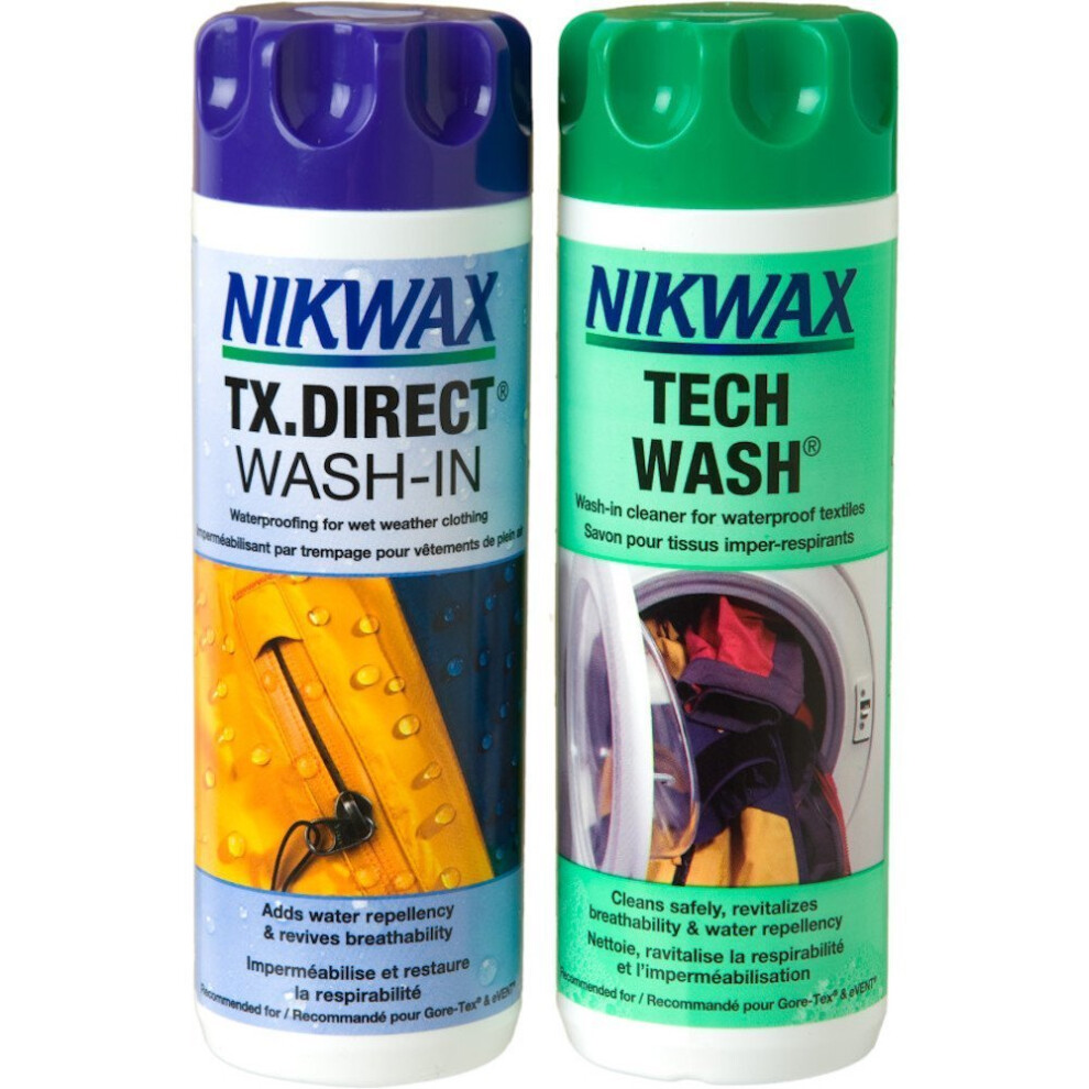 Nikwax Tech Wash And Tx. Direct Wash-In Twin Pack