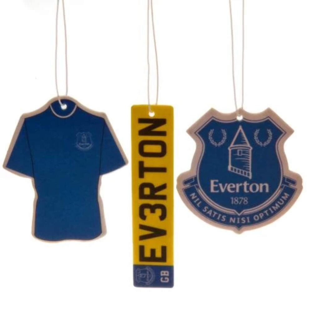 Everton F.c. 3Pk Air Freshener Official Merchandise 88885155