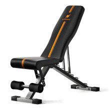 ACTIVEWEIGHT Foldable Adjustable Weight Bench 90 Degree Incline Decline Fl