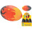 KandyToys Soft play Rugby Ball  Flame Design 1