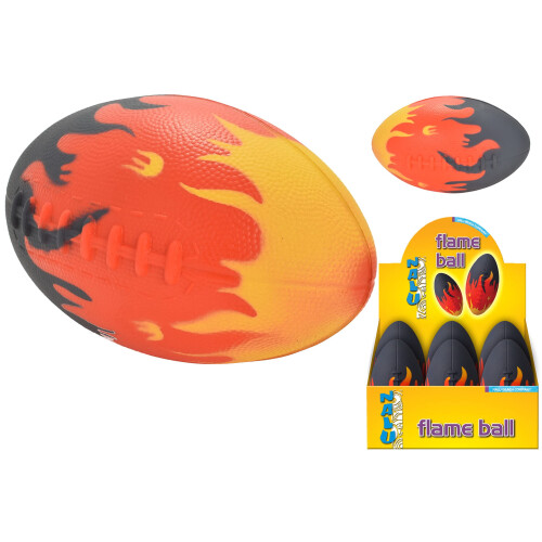 KandyToys Soft play Rugby Ball  Flame Design