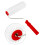 QWORK 230mm Spiked Roller with 15mm Teeth Flooring Aeration Roller Self Le 2