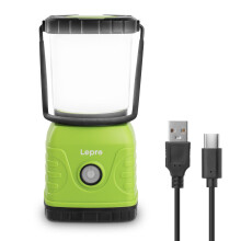 Lepro Camping Light Rechargeable, 1300 Lumen Camping Lantern for Tents, Dimmable 4 Modes, Tent Lights with 3600mAh Power Bank, Camping Accessories, R