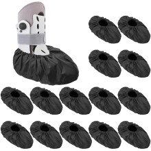 14 Pcs Reusable Fracture Walking Shoe Cover Recovery Shoe Sleeve Waterproof Non Skid Foot Brace Cover for Walking Boot Brace Cast Rain Sleeve with Ru