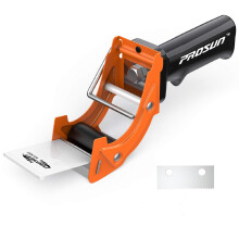 Packing Tape Dispenser, Lightweight Ergonomic Industrial Heavy Handheld Duty Tape Cutter for Carton, Packaging and Box Sealing, with Extra Blade 48mm