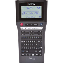 Brother PT-H500 Label Maker, USB 2.0, P-Touch Label Printer, Handheld, QWERTY Keyboard, Up to 24mm Labels, Includes USB Cable/Wrist Strap/24mm Black