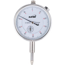 KATSU Dial Test Indicator Gauge 0-10mm, 0.01mm Accuracy Metric Travel Machinist's Dial Indicator Measuring Meter High Precision Instrument Tool 40112