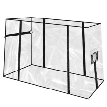 CODOHI Clear Folding Wagon Rain Cover for Camping, Garden, and Storage - Collapsible Cart Cover (Trolley Not Included)