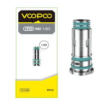 Voopoo ITO Replacement Coils, M2, 1.0ohm, Premium Coil Ensuring Superior Performance and Durability, Works with Drag Q Kit, Doric Q Kit, Voopoo Vapin