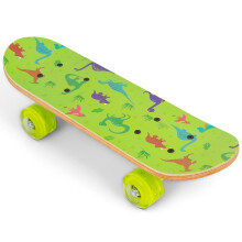 OzBozz DINOSAUR SKATEBOARD WITH FLASHING WHEELS 17 INCH Deck Adorable Dino Decoration Wheels Light Up When Moving Assorted Designs and Colours