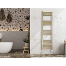 Eden Caldera - Towel Radiator (1200W) - 1800 x 500 - Brass