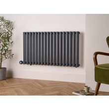 Eden Teppra - Horizontal Radiator (1200W) - 600 x 1080 - Anthracite