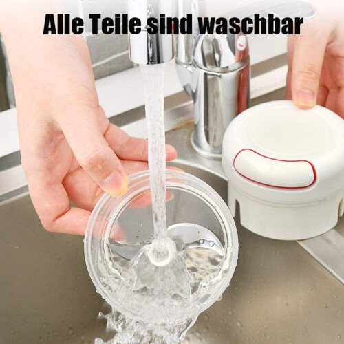 Effortless Operation Manual Food Processor, Safe Durable Material For Reliability, Quick Chopping Vegetables With Precision, Portable Design For 2