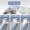 Καινοτόμος κεφαλή ντους με φίλτρο υψηλής πίεσης, αποσπώμενος σχεδιασμός για 2