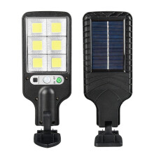 Lampadaire solaire extérieur, lampes solaires LED avec détecteur de mouvement, lampe de sécurité étanche à allumage automatique crépusculaire,