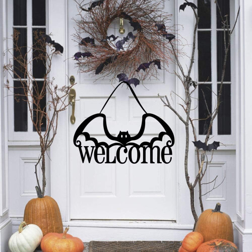 Διακοσμήσεις για το Halloween από μη υφασμένο υλικό, μεταλλική πινακίδα 1