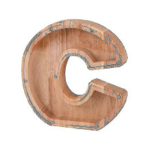 (C) Wooden Piggy Bank Alphabet Cash Box Letters Coin Piggy Bank Kids Money Boxa Tw