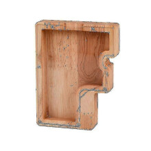 (F) Wooden Piggy Bank Alphabet Cash Box Letters Coin Piggy Bank Kids Money Boxa Tw
