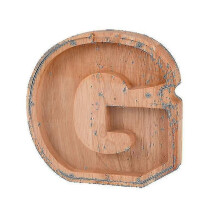 (G) Wooden Piggy Bank Alphabet Cash Box Letters Coin Piggy Bank Kids Money Boxa Tw