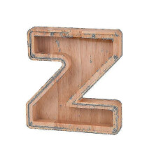 (Z) Wooden Piggy Bank Alphabet Cash Box Letters Coin Piggy Bank Kids Money Boxa Tw