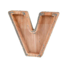 (V) Wooden Piggy Bank Alphabet Cash Box Letters Coin Piggy Bank Kids Money Boxa Tw